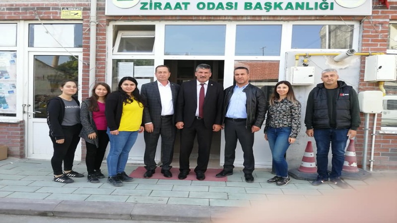 Türkiye Ziraat Odaları Birliği Yönetim Kurulu Üyesi Eyyup Elmalı odamızı ziyaret etti.